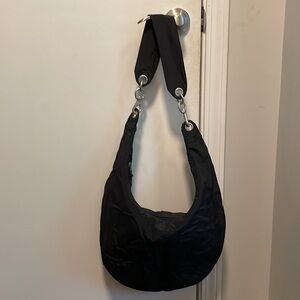 Morgan Taylor Large Black Hobo Bag